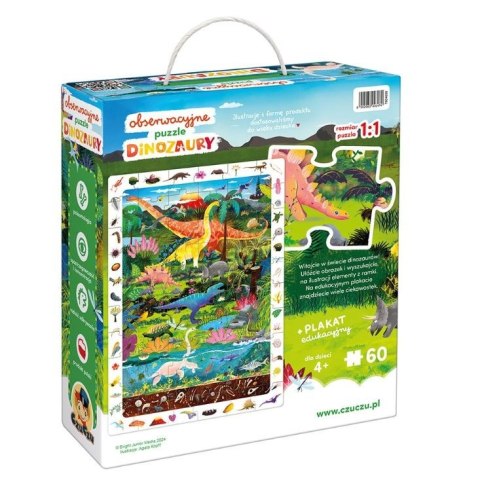 Puzzle obserwacyjne - dinozaury Puzzle obserwacyjne - dinozaury