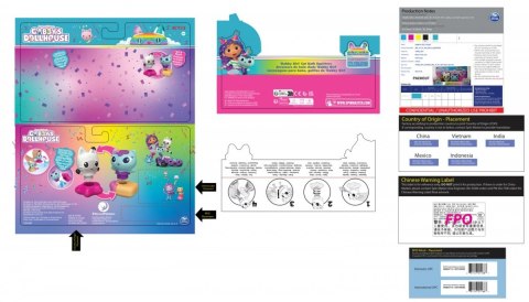 Zestaw do kąpieli koci domek gabi bath squirter