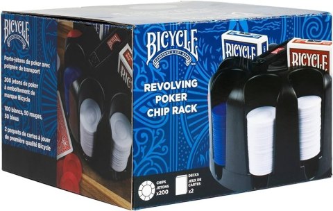 Zestaw poker revolving poker chip rack (200)