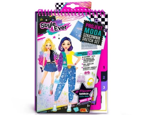 Zestaw projekt moda - szkicownik Zestaw projekt moda - szkicownik