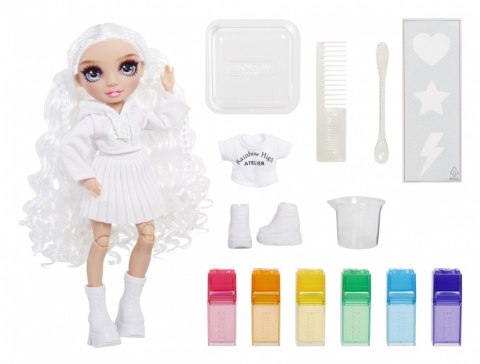 Lalka rainbow high watercolor & create, z fioletowymi oczami