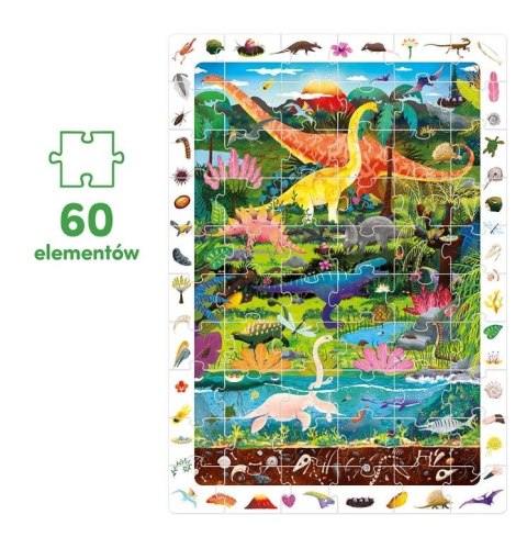 Puzzle obserwacyjne - dinozaury Puzzle obserwacyjne - dinozaury