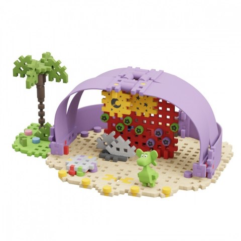 Klocki mini waffle - diplodok i scena 148 elementów