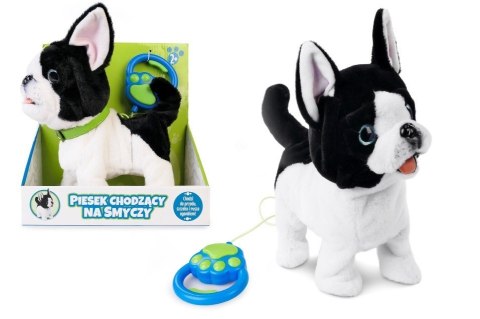 Maskotka interaktywna piesek chodzący na smyczy