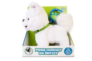 Maskotka interaktywna piesek chodzący na smyczy
