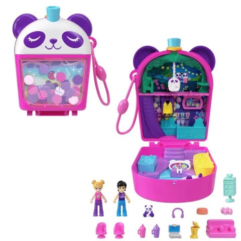Figurki polly pocket bubble tea panda zestaw kompaktowy
