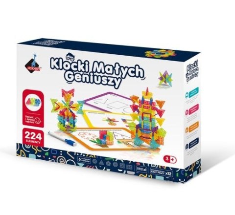 Klocki geometryczne Śnieżynki 224 elementów