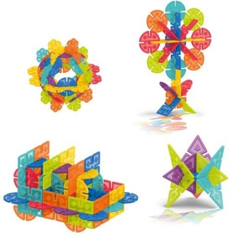 Klocki geometryczne Śnieżynki 224 elementów