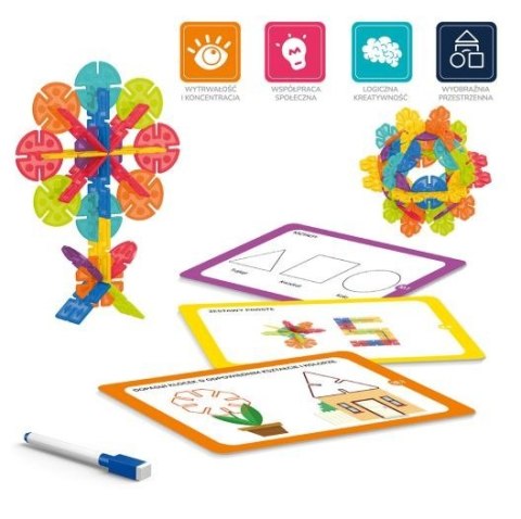 Klocki geometryczne Śnieżynki 224 elementów