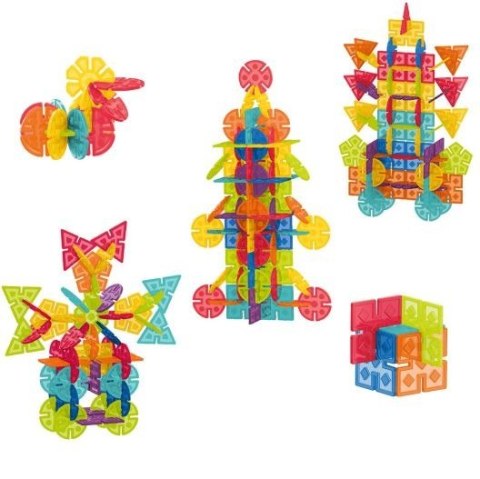 Klocki geometryczne Śnieżynki 224 elementów