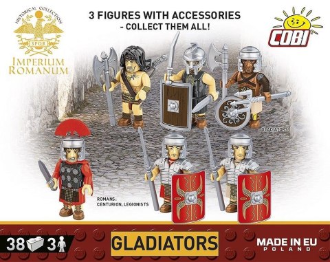 Klocki imperium romanum - gladiatorzy 3 figurki