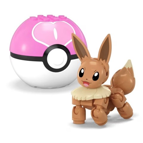 Klocki mega pokemon pokeball 2-pak charmander i eevee