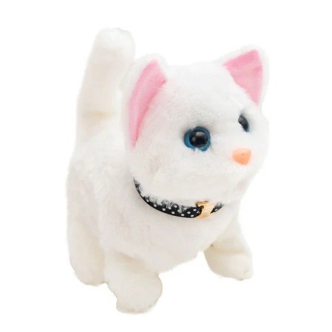 Maskotka interaktywna twój pupilek - kotek biały