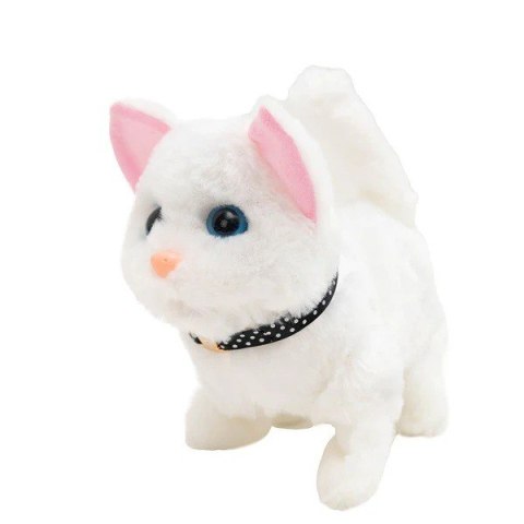 Maskotka interaktywna twój pupilek - kotek biały