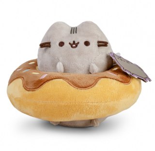Maskotka pusheen in a chocolate donut
