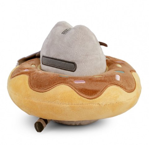 Maskotka pusheen in a chocolate donut