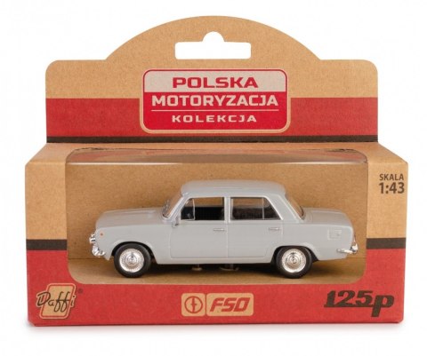 Pojazd prl fiat 125p popielaty
