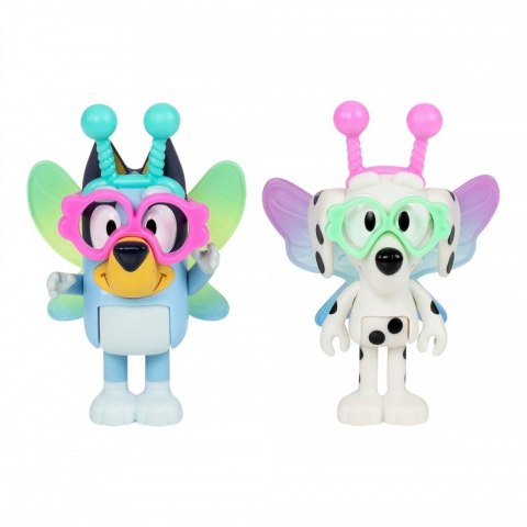 Zestaw figurek bluey 2-pak baby bluey i chloe