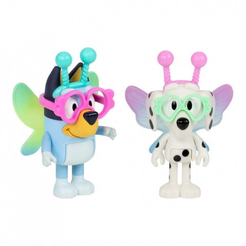 Zestaw figurek bluey 2-pak baby bluey i chloe