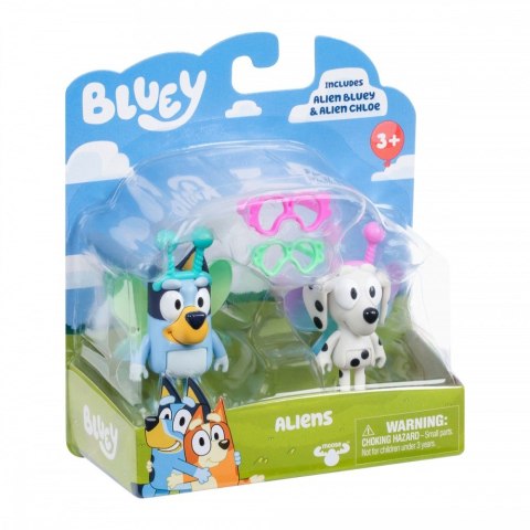 Zestaw figurek bluey 2-pak baby bluey i chloe