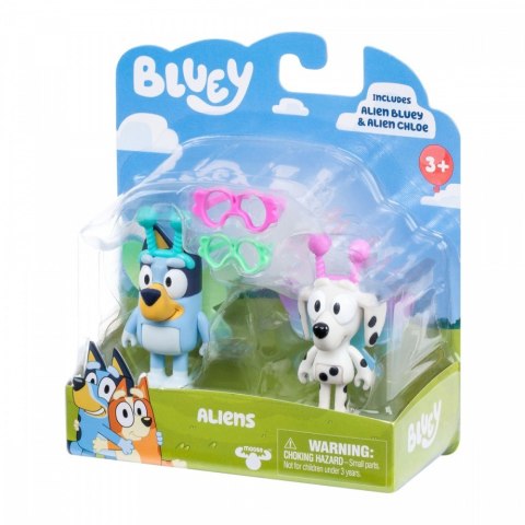 Zestaw figurek bluey 2-pak baby bluey i chloe