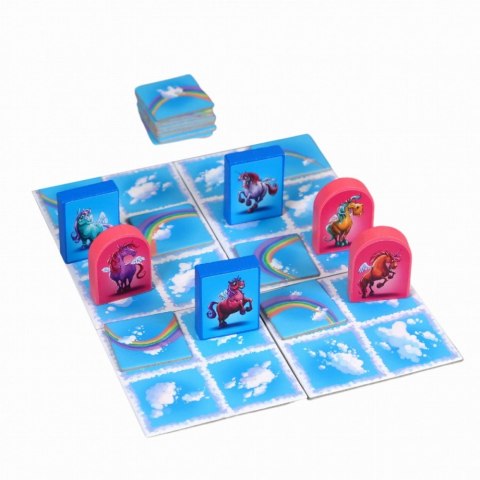 Gra jednorożce. pojedynek w chmurach