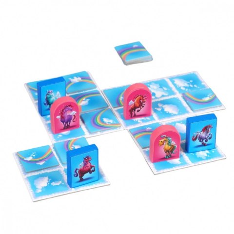 Gra jednorożce. pojedynek w chmurach