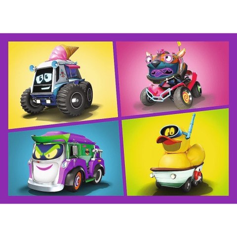 Puzzle 4w1 batwheels, poznaj batwheels Puzzle 4w1 batwheels, poznaj batwheels