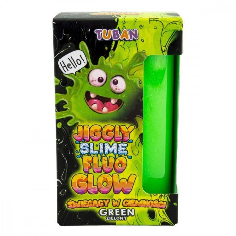 Slime jiggly fluo glow zielony 430g