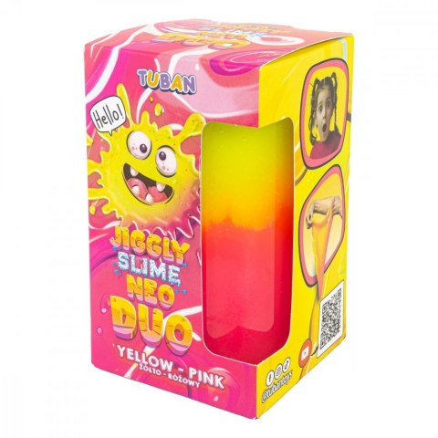 Slime jiggly neo duo żółto-różowy 430g
