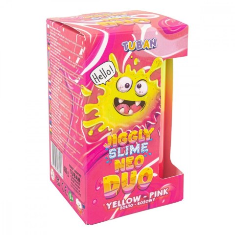 Slime jiggly neo duo żółto-różowy 430g
