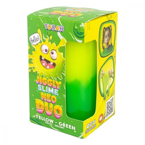 Slime jiggly neo duo żółto-zielony 430g