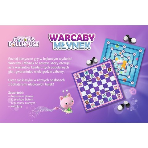 Gra warcaby i młynek gabi gabby dollhouse