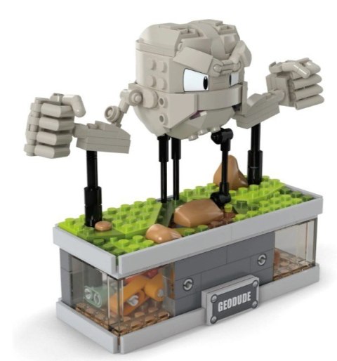 Klocki pokemon mini motion geodude