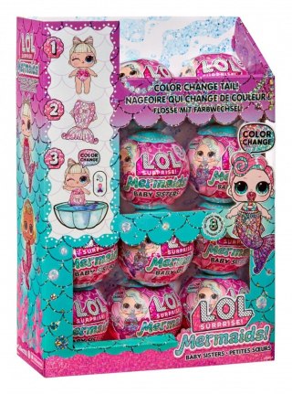 Lalka l.o.l. surprise mermaids baby sisters display 12 sztuk
