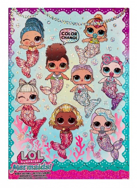 Lalka l.o.l. surprise mermaids baby sisters display 12 sztuk