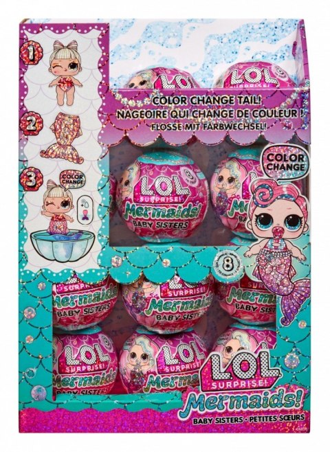 Lalka l.o.l. surprise mermaids baby sisters display 12 sztuk