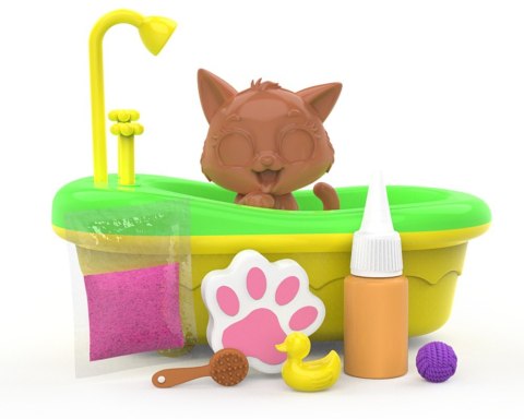 Figurka brudaski w kąpieli kotki zestaw Łazienka, tofik