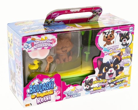 Figurka brudaski w kąpieli kotki zestaw Łazienka, tytus