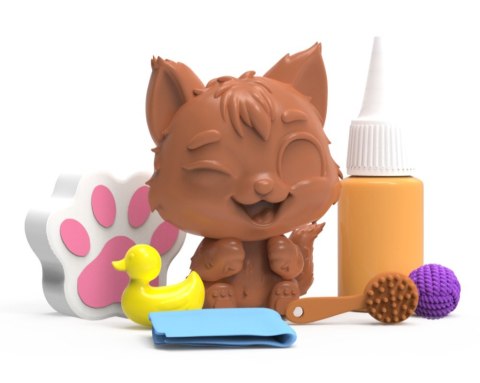 Figurka brudaski w kąpieli kotki zestaw bonusowy, Łatek