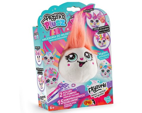 Maskotka projekt plusz fryzurki - zestaw z ręcznym aerografem iskierka Maskotka projekt plusz fryzurki - zestaw z ręcznym aerografem iskierka