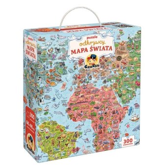 Puzzle odkrywcy - mapa świata 300 elementów