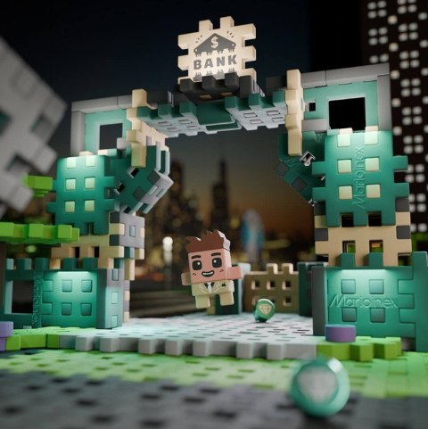 Klocki mini waffle - napad na bank 148 elementów