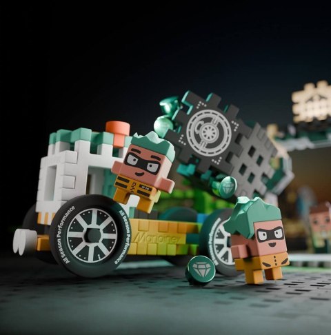 Klocki mini waffle - napad na bank 148 elementów