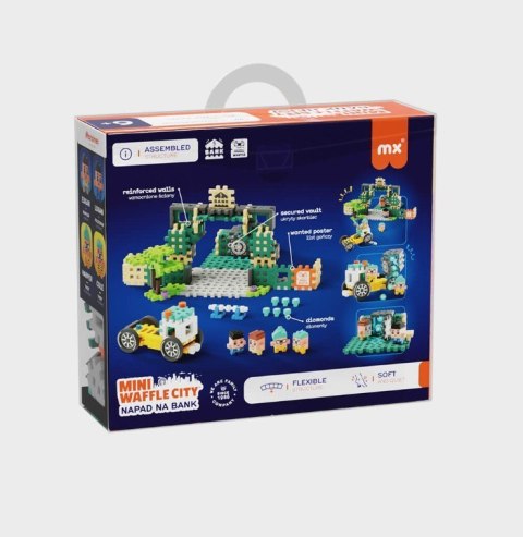 Klocki mini waffle - napad na bank 148 elementów