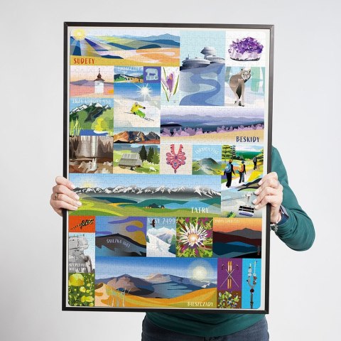 Puzzle puzzlove polskie góry 1000 elementów
