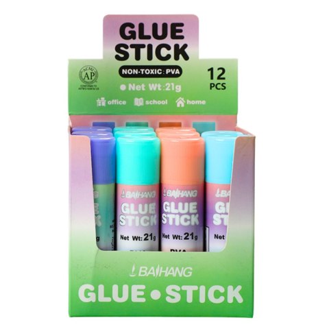 Klej W Sztyfcie Szkolny Biurowy Pastelowy 21g Klej W Sztyfcie Szkolny Biurowy Pastelowy 21g