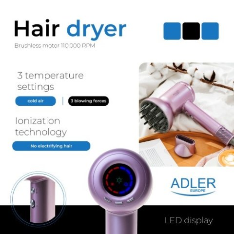 AD 2270 purple Suszarka do włosów superspeed