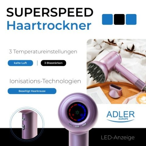 AD 2270 purple Suszarka do włosów superspeed