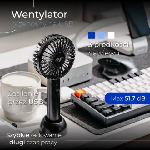 AD 7338 Wentylator przenośny na usb | mini wentylator